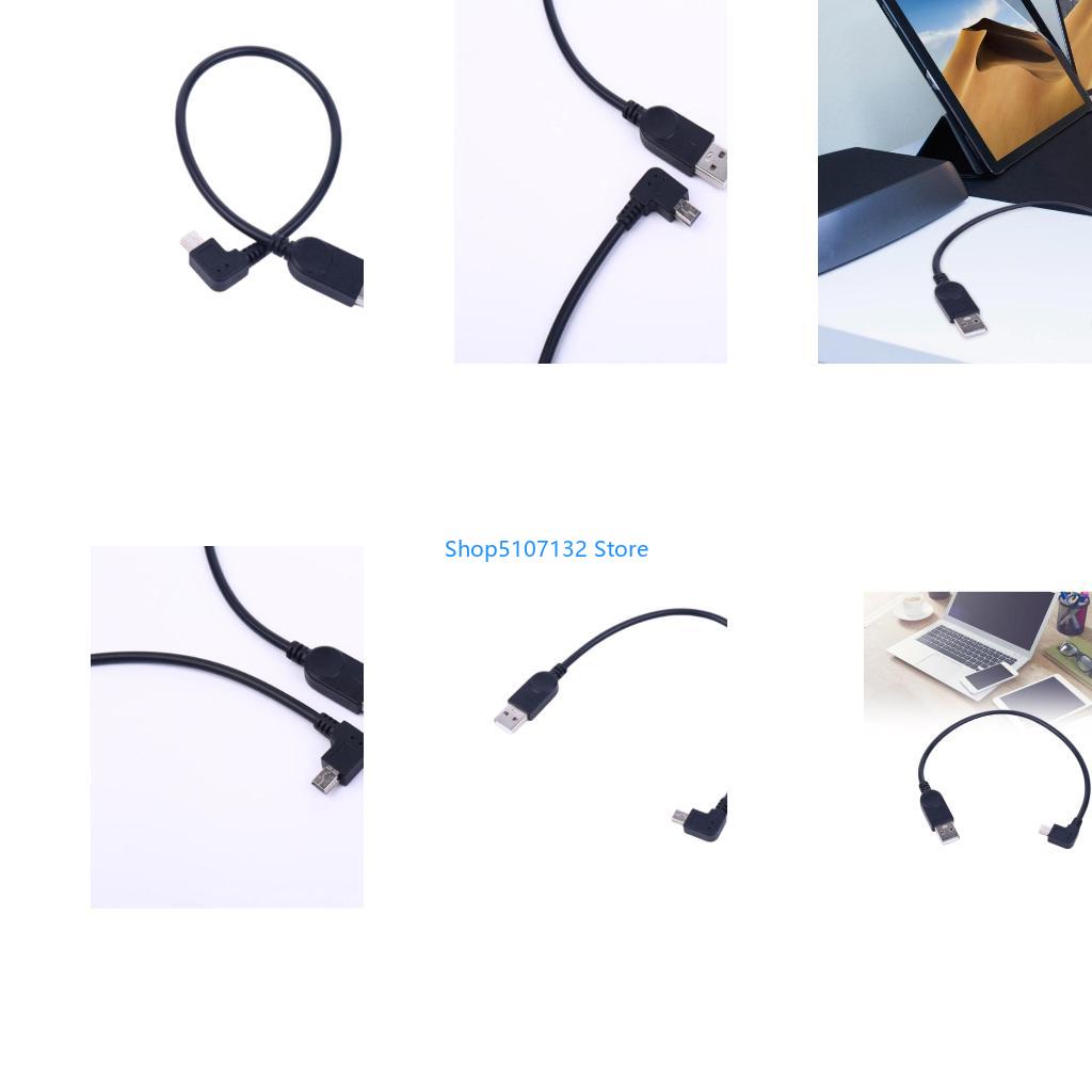 Electronics And Gadgets C - 87HD 90 graden mini-USB-datakabel met standaard