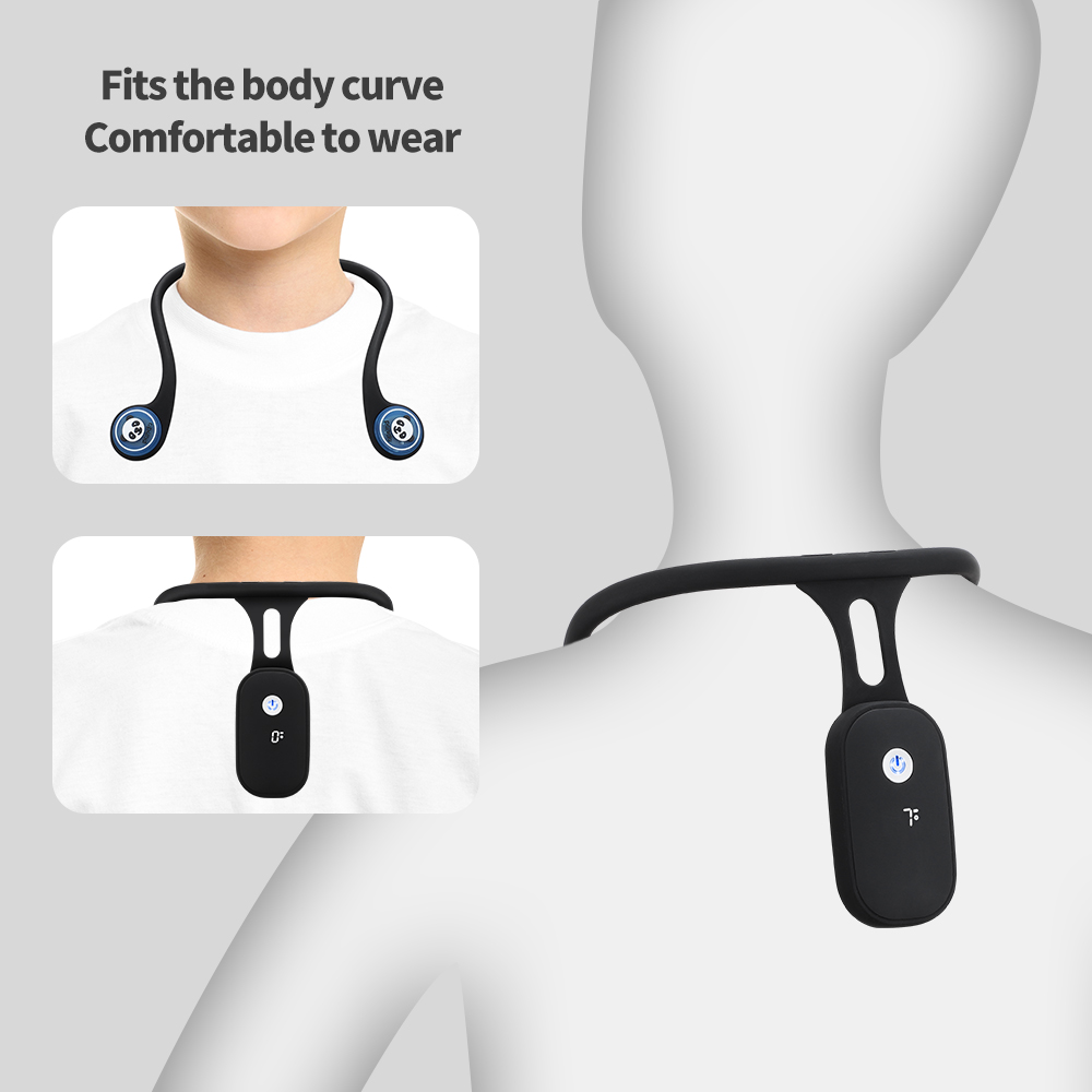 Smart Posture Sensor - Slimme rughoudingcorrector Bultrug Trillingsherinnering Schildpadnekcorrector voor
