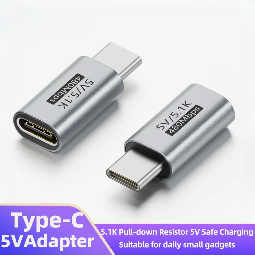 Electronics And Gadgets C - USB-C 5.1K Weerstand Oplaadadapter Veilige 5V